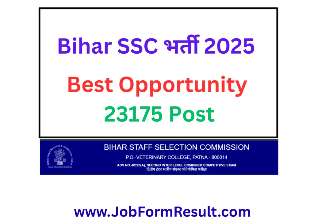 Bihar BSSC Inter Level Recruitment 2025