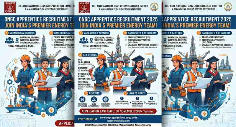 ONGC Apprentice Recruitment 2025