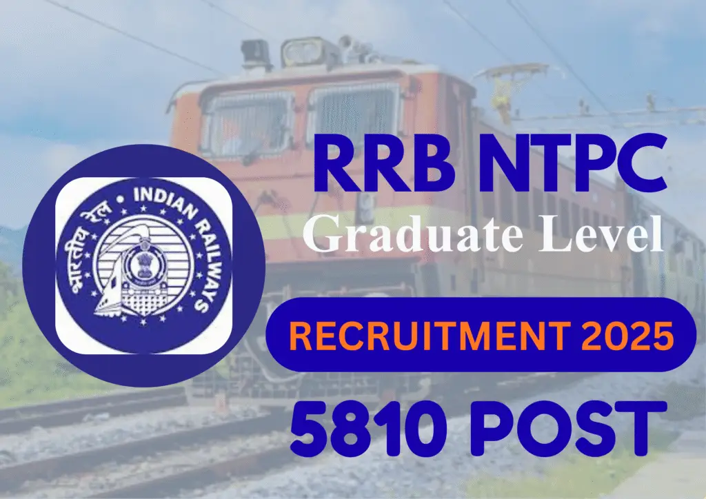 RRB NTPC 5800 Post Graduate Level Notification. Apply Now