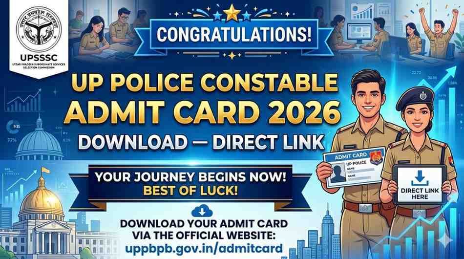 UP Police Constable Admit Card 2026 Download