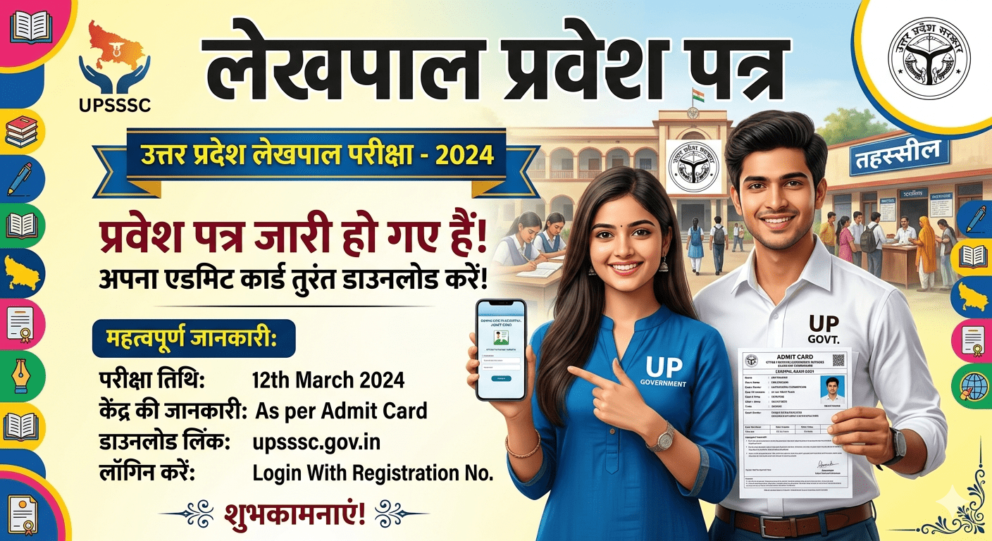 UPSSSC Lekhpal Exam Date 2026