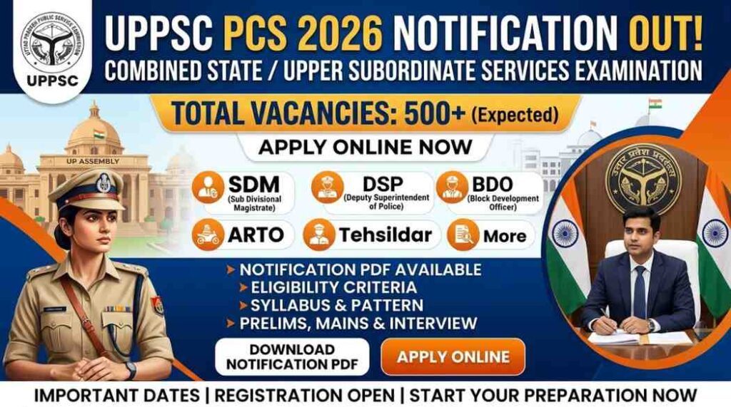 UPPSC PCS Notification 2026
