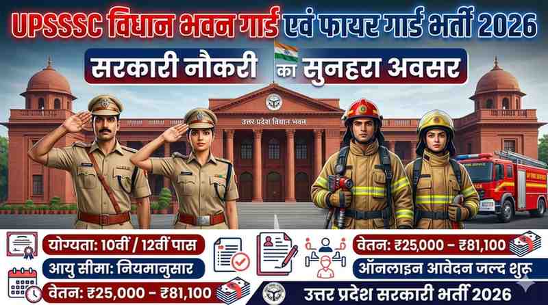 UPSSSC Vidhan Bhawan Guard Fire Guard Bharti 2026