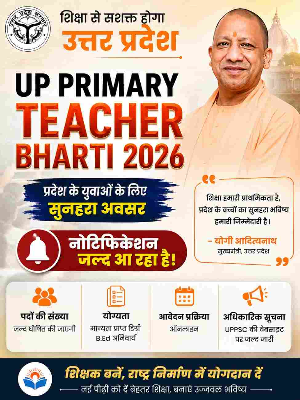 UP Primary Teacher Bharti 2026